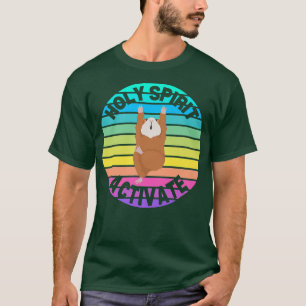 Cavia Yoga HEILIGE GEEST ACTIVEER Grappige Yoga Po T-shirt