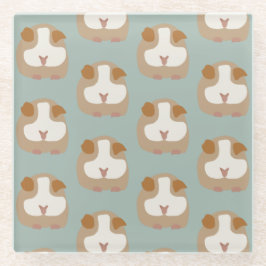 cavia zonder aangezicht glazen onderzetter