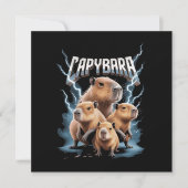 Cavia Zware Metal Kerst Grappige Kerstgeschenken Feestdagenkaart (Voorkant)