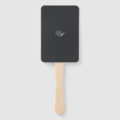 Caviar Black Wedding Handwaaier (Achterkant)