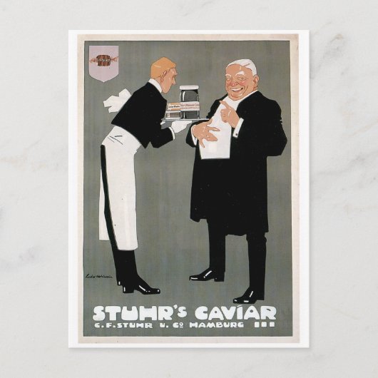 Caviar Fish  Food and Art van Stuhr Briefkaart (Voorkant)
