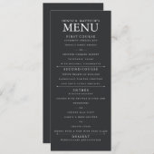 Caviar Gray Menu (Voorkant / Achterkant)