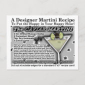 Caviar Martini Recipe Briefkaart (Voorkant)