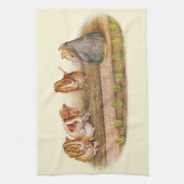 Cavia's die de tuin leiden theedoek (Verticaal)