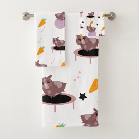 Cavia's die gebruik maken van de ziekte bad handdoek (Insitu)