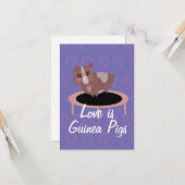 Cavia's die gebruik maken van de ziekte kaart (Voorkant / Achterkant in situ)