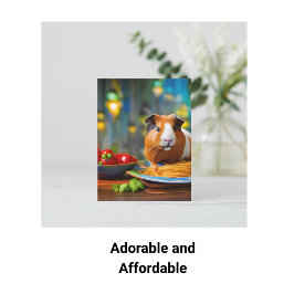 cavia's die spaghetti-Briefkaart eten Briefkaart