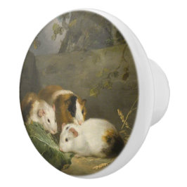 Cavia's (door George Morland) Keramische Knop