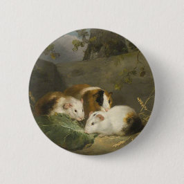 Cavia's (door George Morland) Ronde Button 5,7 Cm