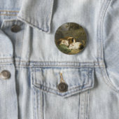 Cavia's (door George Morland) Ronde Button 5,7 Cm (In situ)