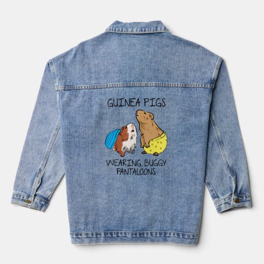 Cavia's Dragen Buggy Pantalons Guinee Pig Lo Denim Jacket (Achterkant)