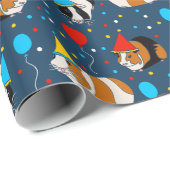 Cavia's en ballonnen gepatterd op zaterdag cadeaupapier (Rol Hoek)