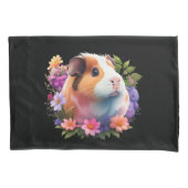 Cavia's en bloemen kussensloop (Voorkant)