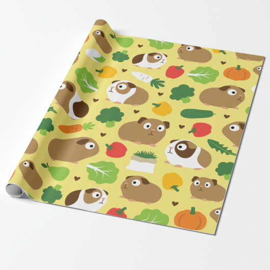 Cavia's en hun behandelingen cadeaupapier (Uitgerold)