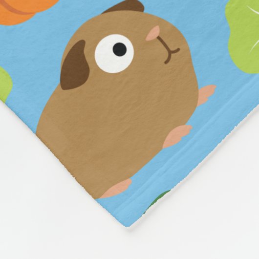 Cavia's en hun behandelingen fleece deken (Hoek)