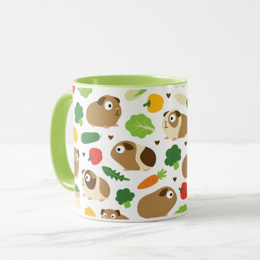 Cavia's en hun behandelingen mok (Voorkant links)