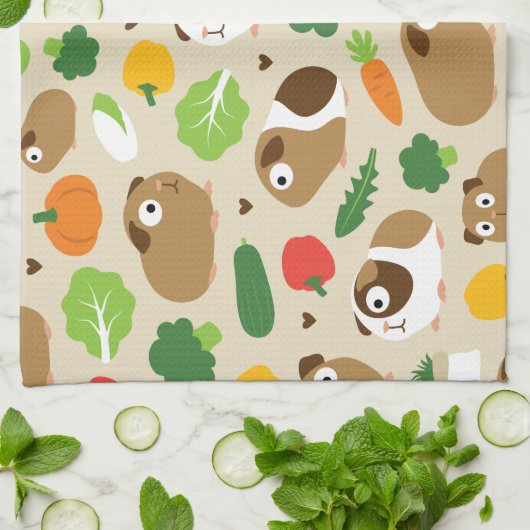 Cavia's en hun behandelingen theedoek (Gevouwen)