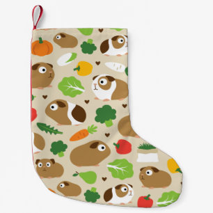 Cavia's en hun behandelingen zijn naadloos patroon kleine kerstsok