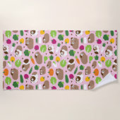 Cavia's en hun behandelingen zijn naadloos patroon strandlaken (Voorkant)