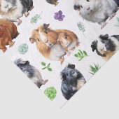 Cavia's en vetplanten tissuepapier (Detail)