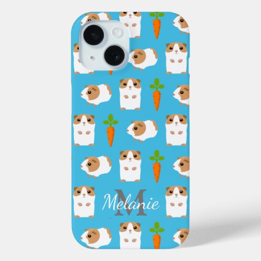 Cavia's en wortelen gepersonaliseerd Case-Mate iPhone case (Achterkant)