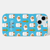 Cavia's en wortelen gepersonaliseerd Case-Mate iPhone case (Achterkant (horizontaal))