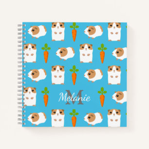 Cavia's en wortelen gepersonaliseerd notitieboek
