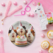 Cavia's eten taart, cavia verjaardag bord (Feest)