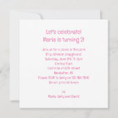 Cavia's eten taart, cavia verjaardag kaart (Achterkant)