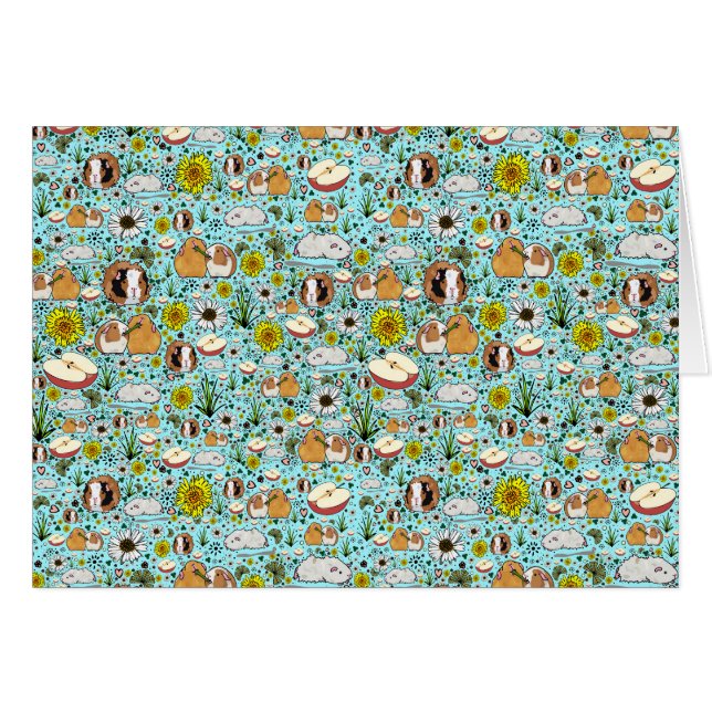 Cavia's in blauw (Voorkant Horizontaal)