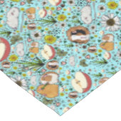 Cavia's in blauw tafelkleed (Gekanteld)