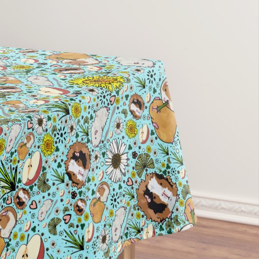 Cavia's in blauw tafelkleed (Voorbeeld)