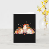 cavia's in de knoop tijdens kerstverlichting guine kaart (Gele Bloem)