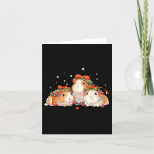 cavia's in de knoop tijdens kerstverlichting guine kaart