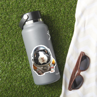 Cavia's in de ruimte! astronautenverkenner sticker