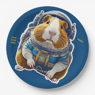 Cavia's in de ruimte! Retro Astronaut Explorer Papieren Bordje