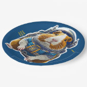 Cavia's in de ruimte! Retro Astronaut Explorer Papieren Bordje (Gekanteld)