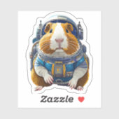 Cavia's in de ruimte! ruimtevaartastronaut sticker (Vel)