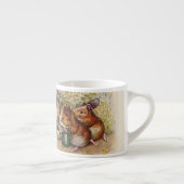 Cavia's in de tuinzaaigoed espresso kop (Rechts)