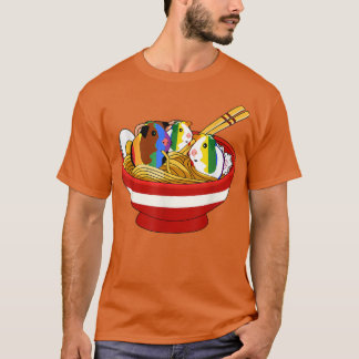 cavia's in Ramen Funny Anime Dierenvriend Prou T-shirt