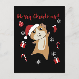 Cavia's Kerst Winter Dieren Feestdagenkaart