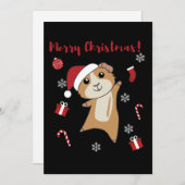 Cavia's Kerstmis Winter Dieren Feestdagenkaart (Voorkant / Achterkant)