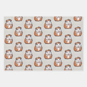 cavia's met een meisje inpakpapier vel (Voorkant)