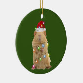 Cavia's met Pet kerst Keramisch Ornament (Rechts)