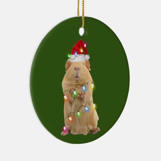 Cavia's met Pet kerst Keramisch Ornament (Rechts)