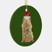 cavia's met Pet lichte kerstmis Keramisch Ornament (Rechts)