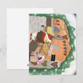 Cavia's op Kerstmarkt Feestdagenkaart (Voorkant / Achterkant)