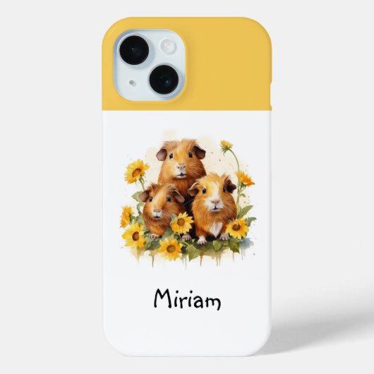 Cavia's Schattige Cavia Biggetjes Whimsical Waterv Case-Mate iPhone Case (Achterkant)
