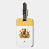 Cavia's Schattigee grillige gezelschapsdieren mono Bagagelabel (Voorkant verticaal)