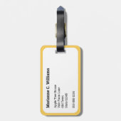 Cavia's Schattigee grillige gezelschapsdieren mono Bagagelabel (Achterkant verticaal)